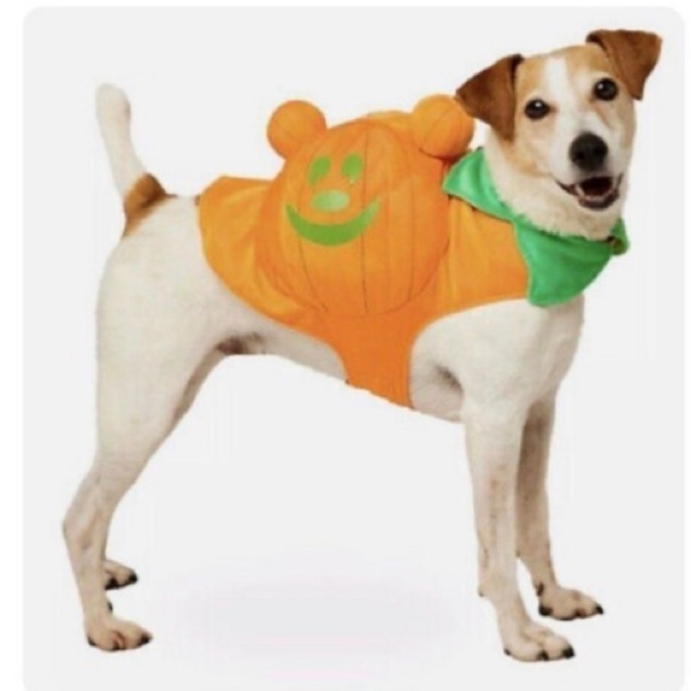 NWT Disney Parks Pumpkin Mickey Mouse Halloween Pet Costume, XS